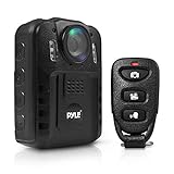 Premium Portable Body Camera - Wireless Wearable Camera, Person Worn Camera, Compact & Portable HD Body Camera, IR Night Vision, Built-in Rechargeable Battery, LCD Display, 16GB Memory - Pyle PPBCM9