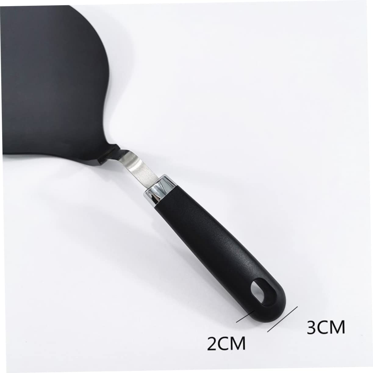 Spatola Nera Resistente al Calore, Antiaderente, in Nylon