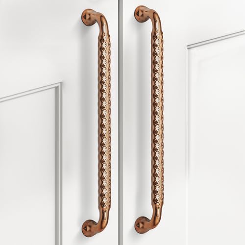 Image of Plantex Cabinet Handle /Kitchen Cabinet Door Handle /Wardrobe /288 mm Cupboard Handle /Door Pull-Push Handle for Home /Office - Pack of 2 (Rose Gold)