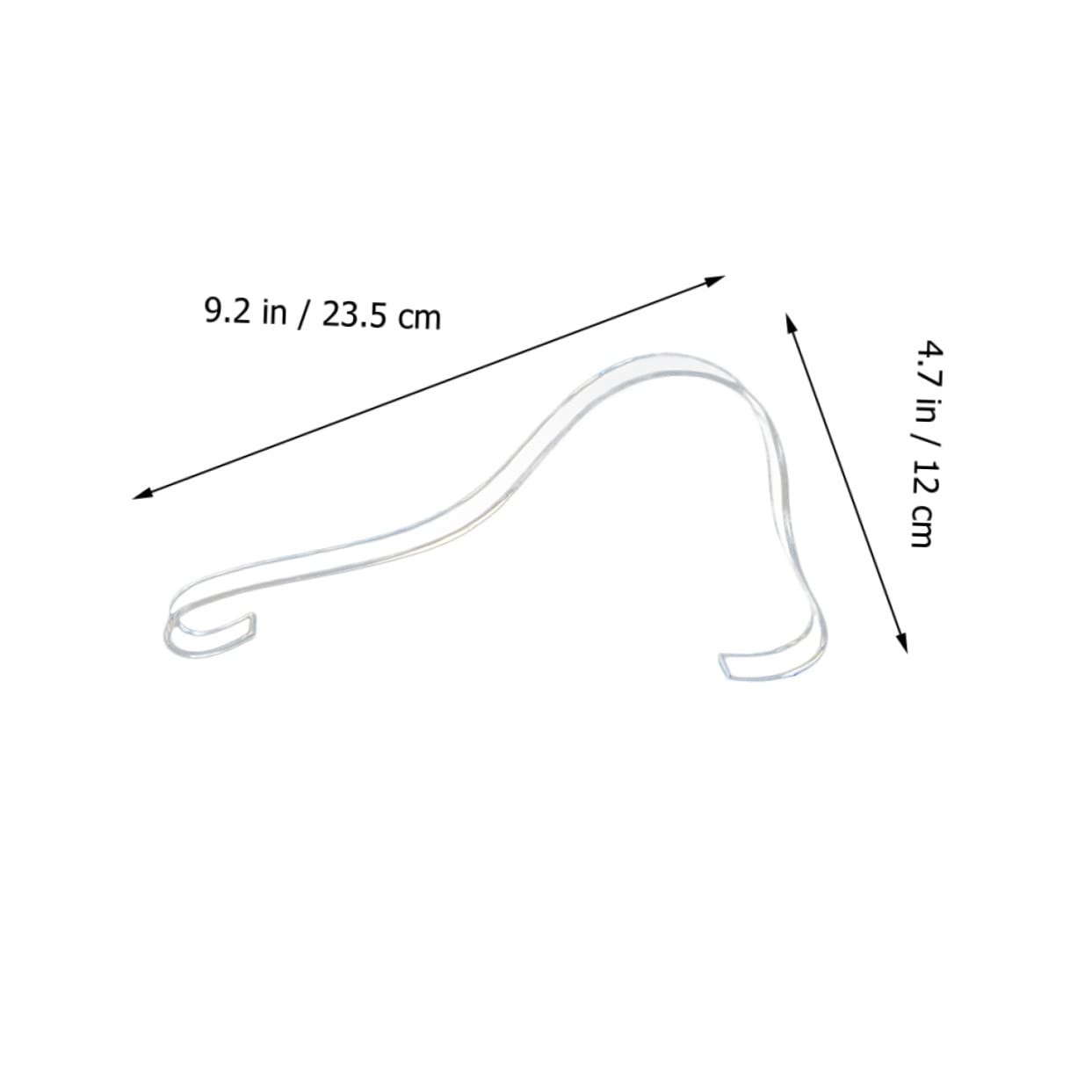 USHOBE 10Pcs Supporti Trasparenti Per Sandali - Espositori Acrilici Per Scarpe, Ideali Per Negozio E Casa