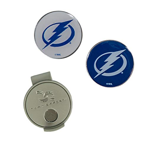 Team Effort NHL Tampa Bay Lightning Hat Clip & 2 Ball Markerstampa Bay Lightning Hat Clip & 2 Ball Markers, Multicolor, NA
