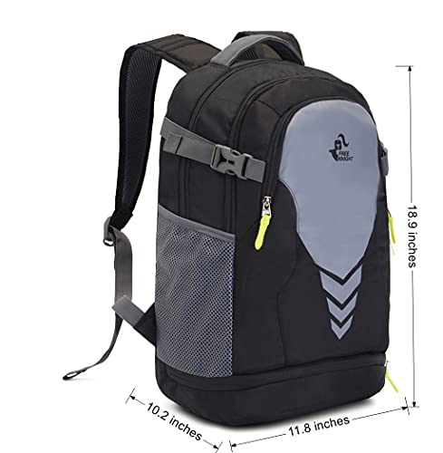 Bseash 35L Basketball Backpack Large Sports Bag with Separate Ball compartment - Image 2
