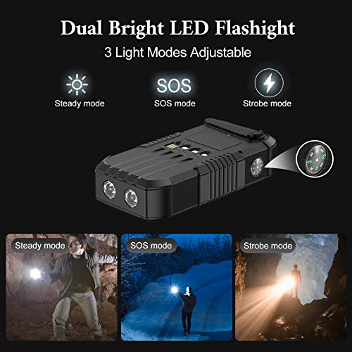 Add Solar Power Bank 66800mAh with Hand Crank - Image 6