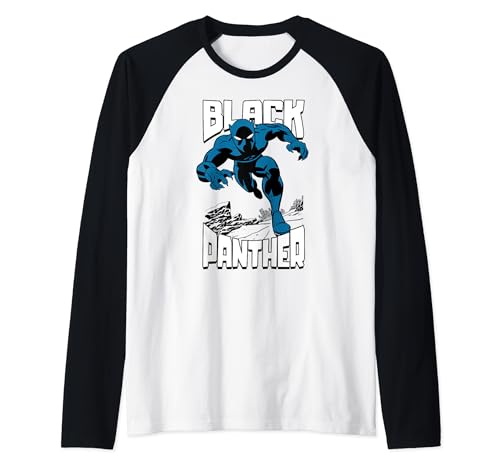 T'Challa Baseball Tee Marvel vintage : t-shirt manches raglan rétro homme