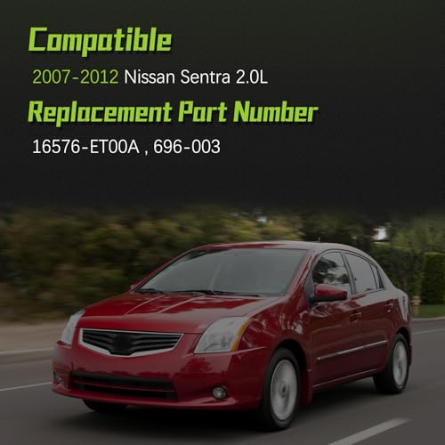Image of 16576-ET00A Engine Air Intake Hose Tube With Clamps for 2007 2008 2009 2010 2011 2012 Nissan Sentra 2.0L