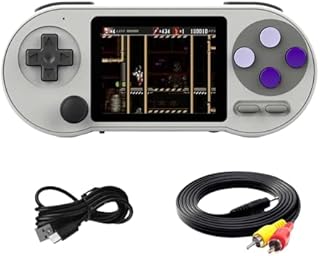 Handheld Game Console, Built In 6000+ Games, Portable Handheld Games Consoles, 3-Inch HD IPS Screen Hand Held Game Consoles, 7 Emulators Game Console Support AV Output