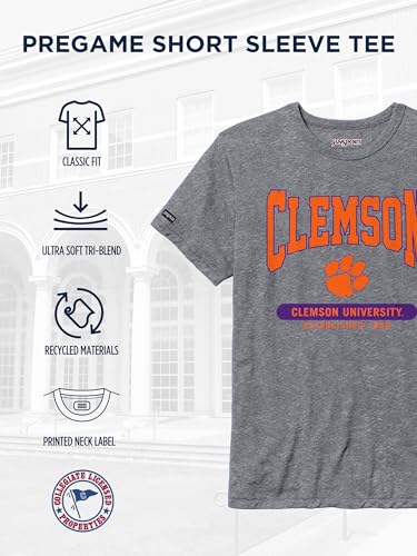 JanSport NCAA Officially Licensed Pregame Short Sleeve T Shirt for Men, Soft & Breathable Triblend Crewneck T Shirt with Graphic Detailing, Everyday University Fan Apparel - image 5