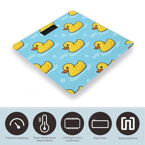 Báscula digital para baño con diseño pato de goma miniatura 3