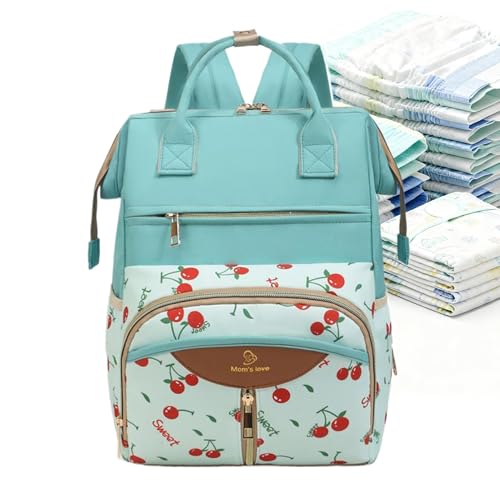 Mochila Cambiar Bebé | Bolsa de pañales de maternidad con bolsillos térmicos | Viaje al bebé con Cambiadores - Para Viaje al aire libre Familia Salida Parque, verde, Se référer au descriptif