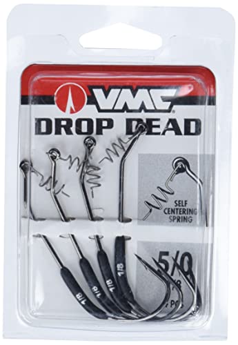 VMC Drop Dead Weighted Hook 1/8 Black Nickel 5/0, one Size