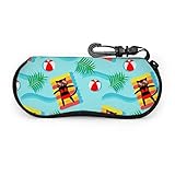 Ultraligero Smart Heart Heart Gift Animal Pet Cat Men Sunglass Case Sunglass Holder Case Light Portable Neoprene Zipper Soft Case Unique Eyeglass Case
