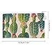 RLDOBOFE Green Cactus Pattern Coin Purse Small Cash Coin Purse Pouch Mini Canvas Change Purse with Zipper Cute Coin Pouch Fashion Coin Wallet Slim Cash Change Wallet for Cards Keys Lipsticks