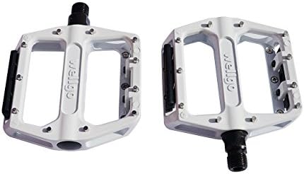 B087U New Wellgo Ball Bearing Aluminium Mountain BMX Pedal with Reflector White