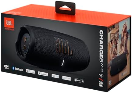 アンプ JBL CHARGE 5 BLACK JBL Charge 5 Portable WiFi Speaker, Black : Amazon.co.za: Electronics