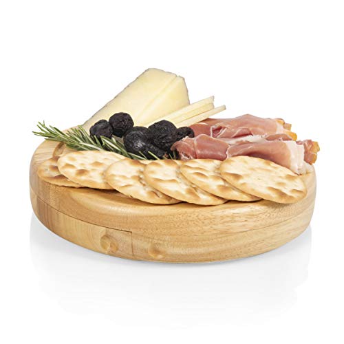 PICNIC TIME Faca de queijo Brie Circo, charcutaria, tábua de madeira, 19 cm de diâmetro - conjunto d
