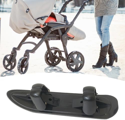 Snow Ski Attachment for Jogging Cart Easy Installation Sled Skiing Gear - 1