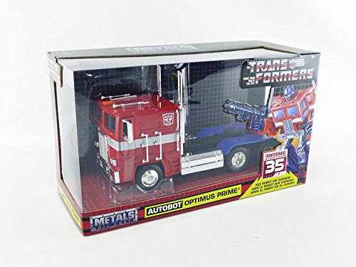 Transformers G1 Optimus Prime Truck With Robot On Chassis Die-Cast Car #TOP6