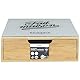 HOME DECO FACTORY, KA5953, Capsule Holder Drawer in Wood and Glass, Organized Storage for Coffee and Tea, Modern Design, Easy to Maintain, Dimensions 30x10x30 cm, Brown and White Color