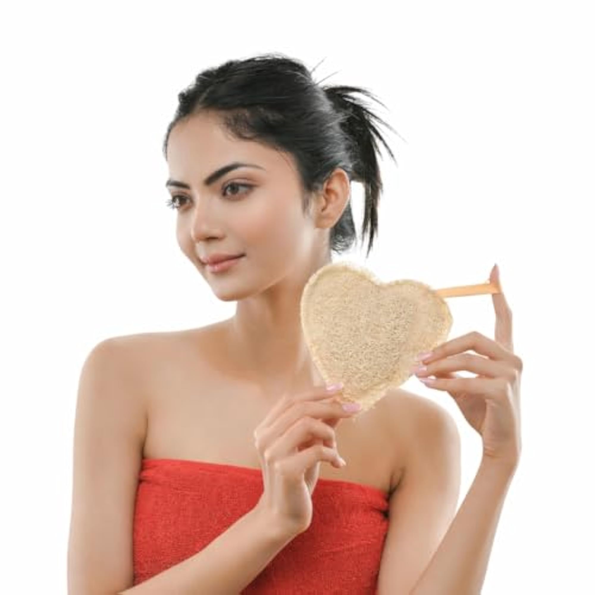 100% Natural Loofah Body Scrubber, Pack of 2