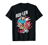 roller girl roller skate pattino a rotelle maglietta