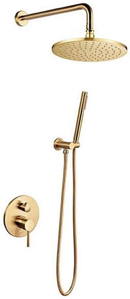 Système de Douche contre le calcaire et la rouille avec mitigeur laiton durable