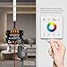 RGBZONE RGB LED Controller, RF Wireless Remote Control, Dimmable LED Wall Controller for DC5V/12V/24V 30A 5050 3528 5630 Light Strips