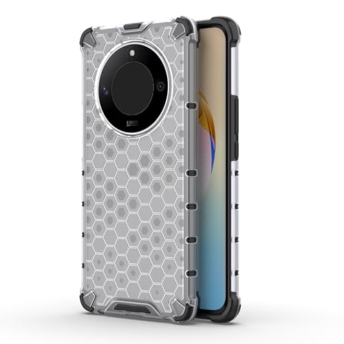 Image of Lustree for Back Cover Double Protection Shockproof Honeycomb Hard PC Back Cover for Honor 9XB -Transparent