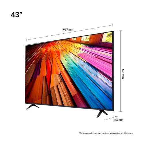 Smart TV 4K 43" LG UHD 43UT8000 Processador α5 Ger7 AI Alexa/Chromecast integrado Otimizador de Jogos webOS 24 compatível com Controle Smart Magic - Imagem 2