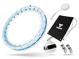 INDIVIDUELL EINSTELLBAR - Durch die steckbaren Hula Hoop Elemente kannst Du die Größe des Reifens auf Deinen Körper einstellen. Das Gewicht des Gravity Balls lässt sich auch variieren und einstellen.