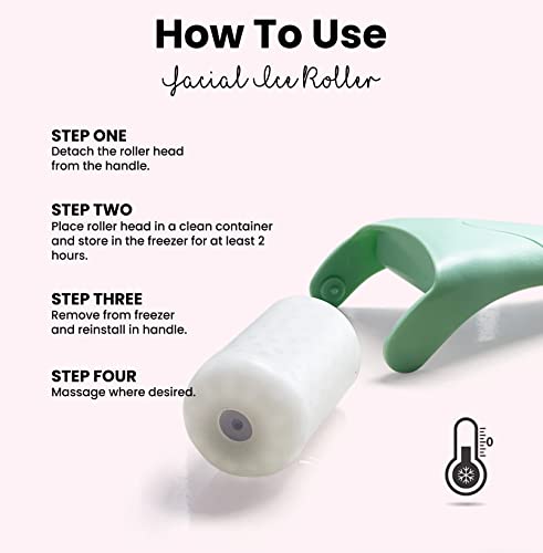 Roselynboutique Cryotherapy Ice Roller For Face Wrinkles Massager - Self Care Gifts Skincare Facial Tools Relaxation Puffiness For Whole Body Face Eyes (Green) #TOP2