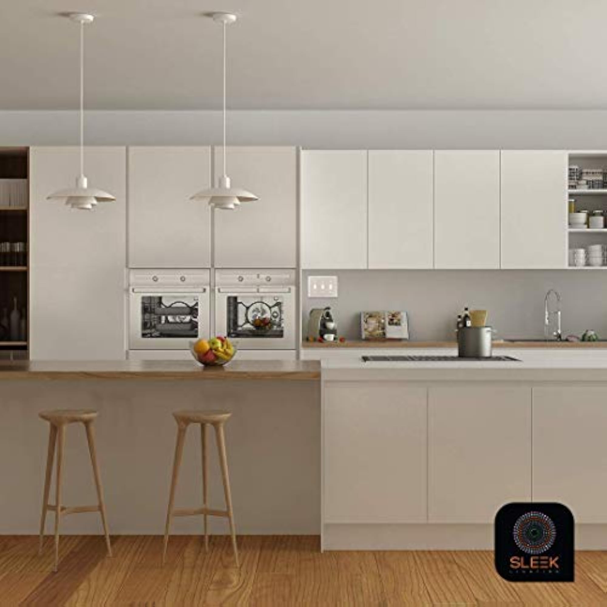 Satin Nickel Flat Steel Wall Plate, 1 Duplex