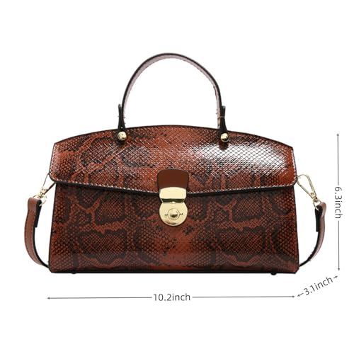 Bolso de mano retro para mujer con diseño de serpiente IAMUHI miniatura 5