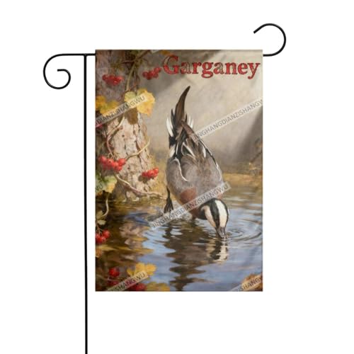 Thanksgiving Garden Flag 12.5X18 Inch Double Sided Garganey Streamside Red