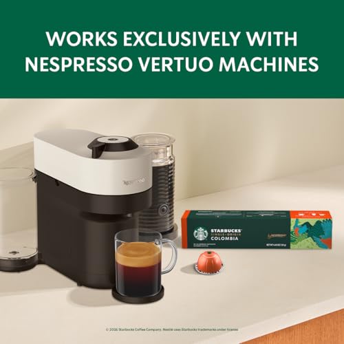 Image of Starbucks by Nespresso Vertuo, Single-Origin Colombia, 30-count Coffee Pods Medium Roast, Brews 7.8 oz