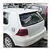MWENJIAN Spoiler Compatible for VW Golf MK4 Tail Fin 1998 to 2004 General Version Carbon Paint Car Rear Wing Accessories(Silver)
