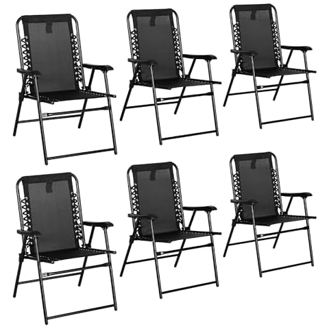 Outsunny Set of 6 Patio Folding Chairs Cover
