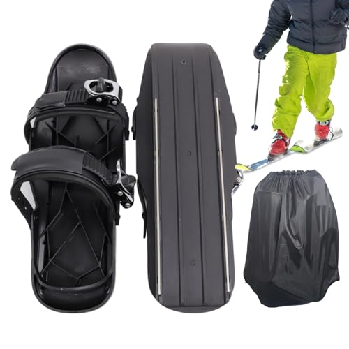 ETUCYNG Kurzski Skates Nylon 37x13 cm Mini Ski Skates Größe 35-48 EUR Kurzski Für Erwachsene Multifunktionale Winter Skischuhe Für Training Reisen Winter Sportler Frauen Männer Outdoor Praxis