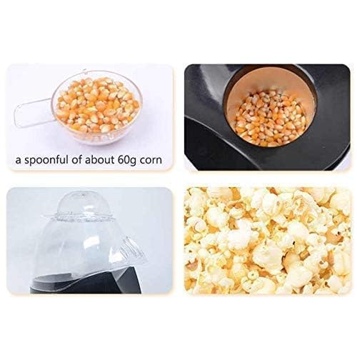 Avantara Creation Popcorn Maker 1200w Electric Hot Air Popper Machine Oil Free Healthy Snack Kids Adults Fast Home Movie Nights Parties Easy One Touch Operation Automatic Home (Pack of 1 Pcs) 4