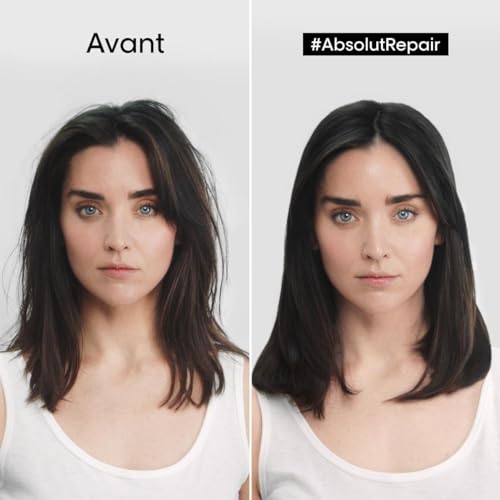 L'Oréal Professionnel, Routine Pour Cheveux Secs & Abîmés, Répare & Restructure Instantanément, Protège & Nourrit la Fibre, Absolut Repair, Série Expert