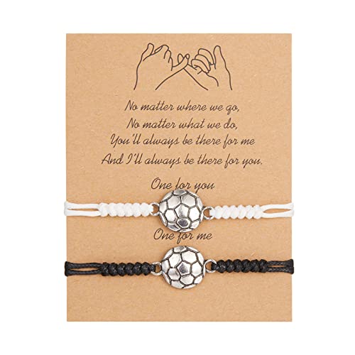 Your Always Charm Braided Rope Sports Bracelet Baseball Bracelets Basketball Soccer Bracelet for Fans Sport Player Bracelet