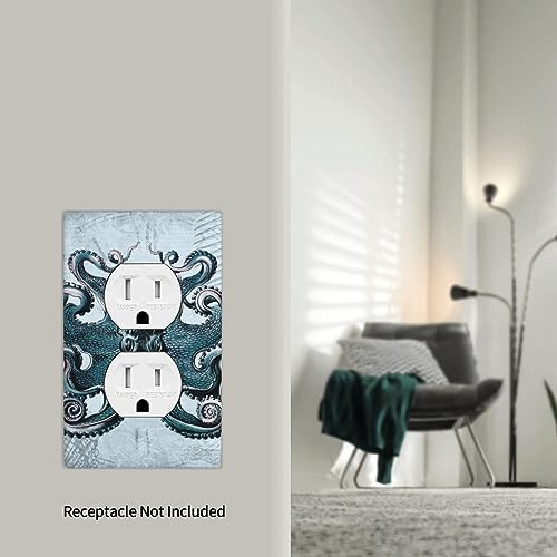Cubierta de interruptor de pulpo retro decoración individual para pared de dormitorio 7