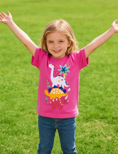 Image of Toddler Girls T-Shirt Short Sleeve Cartoon Graphic Tee 2-6T