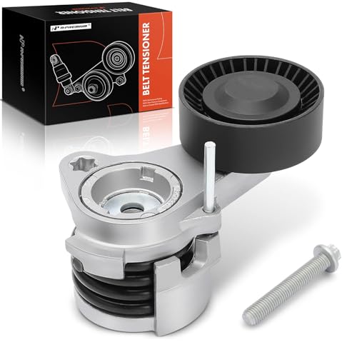 A-Premium Belt Tensioner Assembly with Pulley Compatible with BMW 128i 323i 325i 325xi 328i 330xi 525i 528i 530i 530xi 528xi 525xi 330i 328xi X3 X5 Z4, Replace# 11287530314