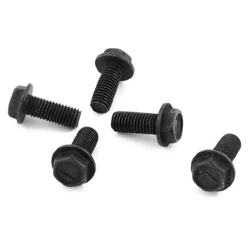 DbuyChX 5 Pcs Black Metallic 7mm Dia Reverse Thread Screws for Machine
