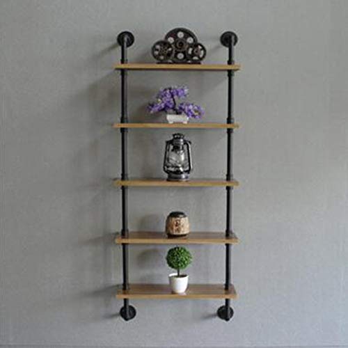 Tablettes meubles style industriel étagère de rangement bois massif salon MU Ménage