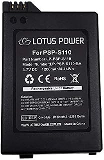 Premium PSP S110 Battery 3.7V 1200mAh High Capacity, Portable PSPS110 Replacement Battery for Sony PSP 2003 / PSP 2001 / PSP 2004 / PSP 3003 / PSP 3001 / PSP 3004