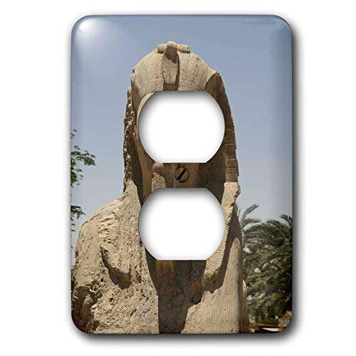 Couvercle 2 prises Statutes Egyptiens en impression haute définition durable - 2