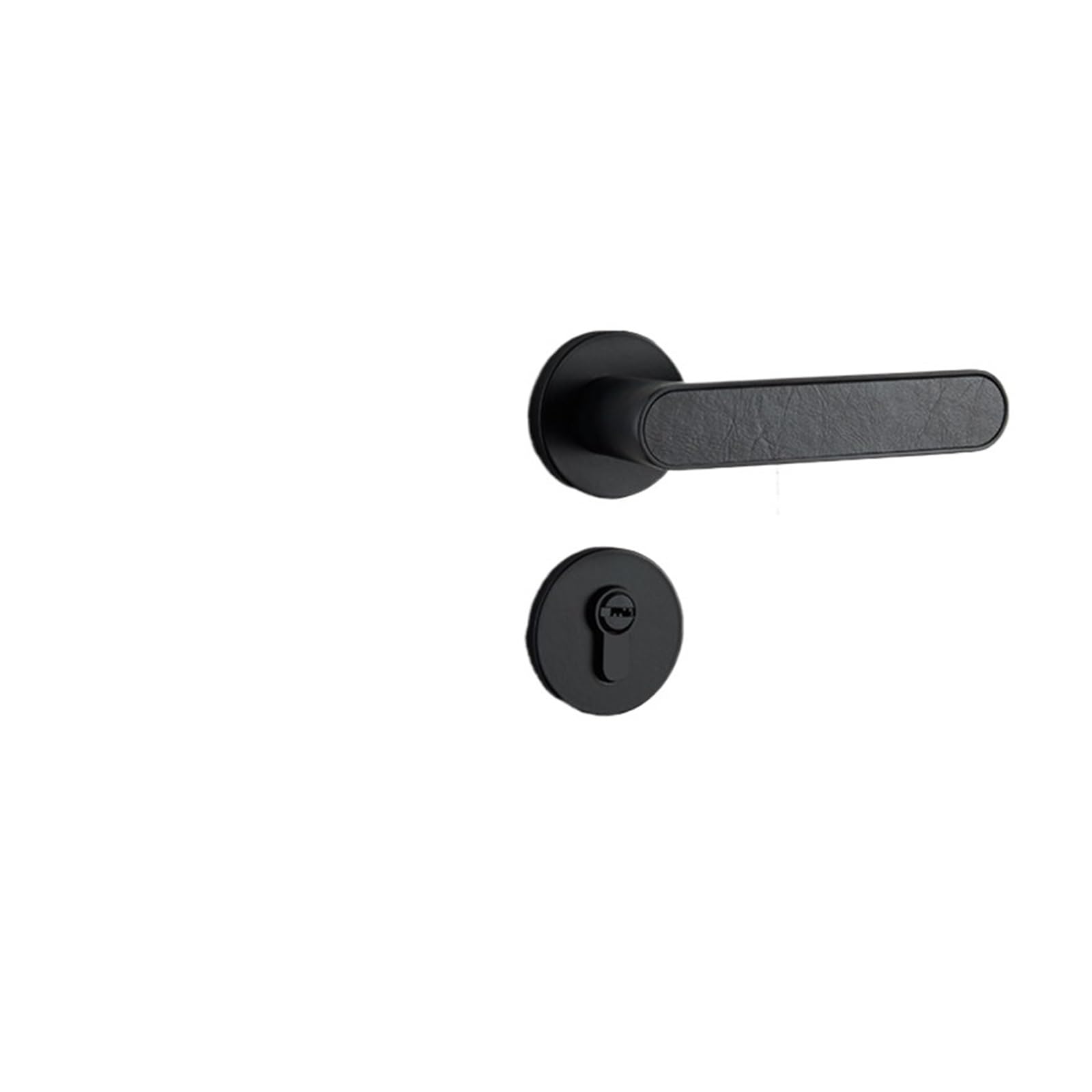 NYRXRYTCA Indoor Door Lock Bedroom Door Lock Household Black Magnetic Silent Door Handle Modern Minimalist Ecological Wooden Door Lock(B silent 35-50mm)