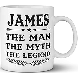 Personalized The Man The Myth The Legend Coffee Mug – Add Your Custom Name Ceramic Cup – Top Birthday Christmas Gift For…