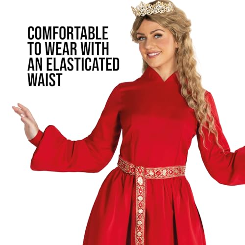 Costume princesse rouge Morph en velours texturé taille XL - 2